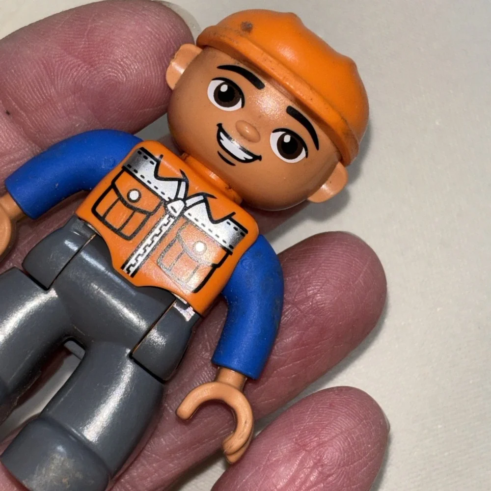 Lego Duplo Man Lumberjack/Construction Worker Figures Collectible Pieces